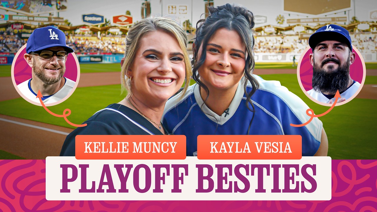 Watch a game with Dodger wives Kayla Vesia & Kellie Muncy!