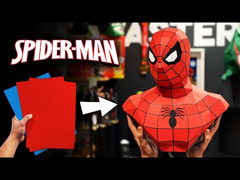 Fabrique ton buste de Spider-Man - papercraft (gratuit)