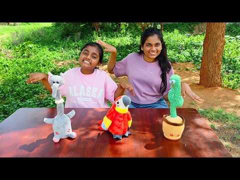 Talking and Dancing 🐘 🦜 🌵 Plush Toys 😱 Diyaishwarya I UNBOXING I DIY 
