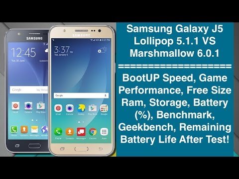 Samsung Galaxy J5 - Lollipop 5.1.1 VS Marshmallow 6.0.1 - Which Is Better?