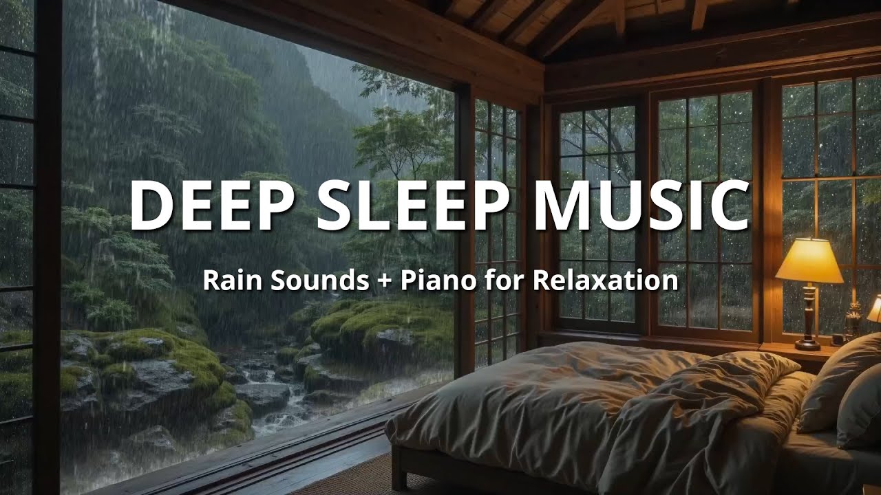Relaxing Rain Sounds and Soft Piano Music for Deep Sleep, Stress Relief, and Peaceful Nights