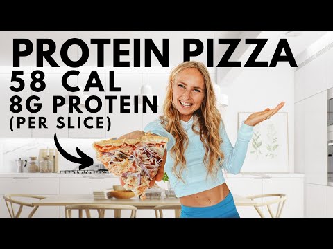 HIGH PROTEIN LOW CAL PROTEIN PIZZA (350 cal for FULL PIZZA) Delicious easy & quick anabolic recipe.