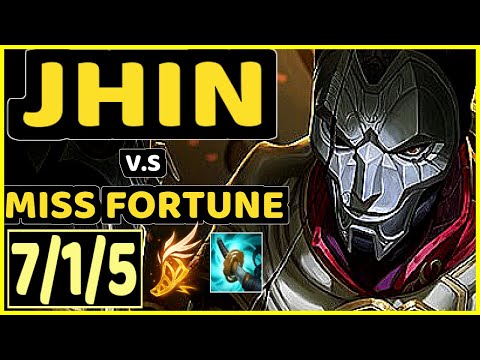PEKIN WOOF (JHIN) vs MISS FORTUNE - 7/1/5 KDA BOTTOM ADC CHALLENGER GAMEPLAY - NA