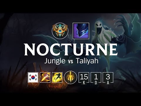 Nocturne Jungle vs Taliyah - KR Challenger Patch 8.13