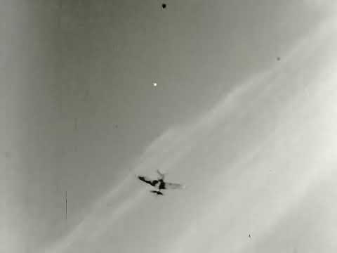 WWII Triple Ace Bud Anderson Gun Camera Film -30 May 1944 - Victory over a Luftwaffe Me-109.