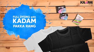 How to Dye T-shirt to Black with Kadam Pakka Rang - The Easiest Way To Do It at Home | Part 1