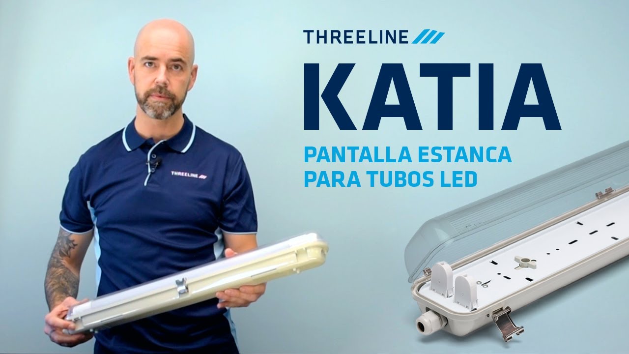 Pantalla estanca para tubos led KATIA - THREELINE
