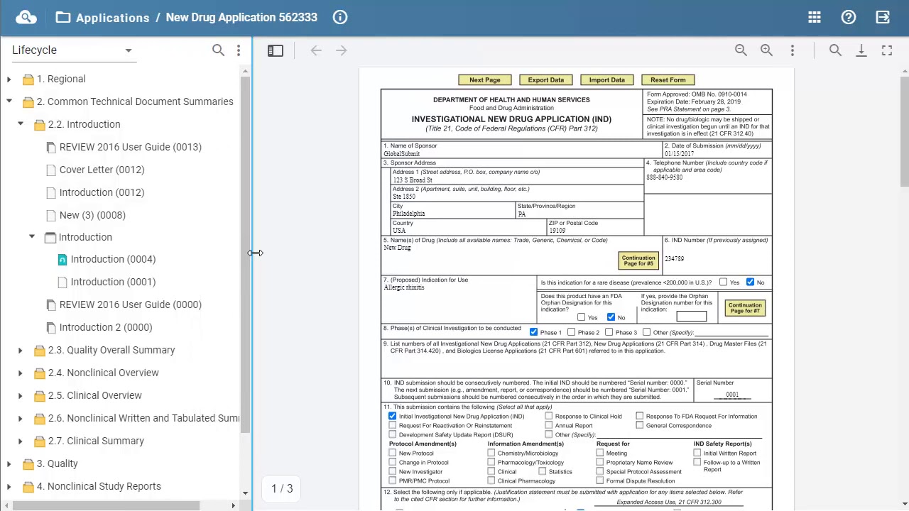 Tutorial: Review your eCTD submissions with GlobalSubmit WebReview