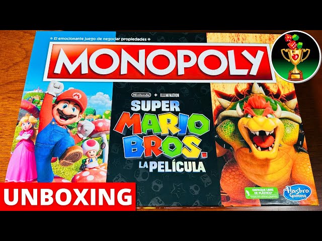 Vídeo relacionado con Hasbro - Juego de Mesa Monopoly basado en la película The Super Mario Bros - Incluye Token de Bowser