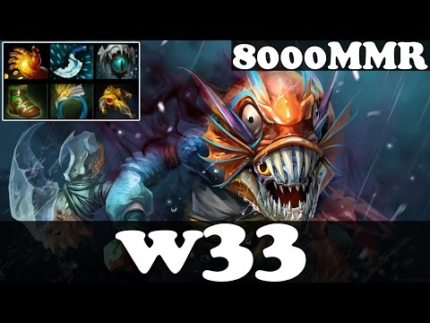 Dota 2 - w33 8000 MMR Plays Slark vol 6 - Ranked Match Gameplay
