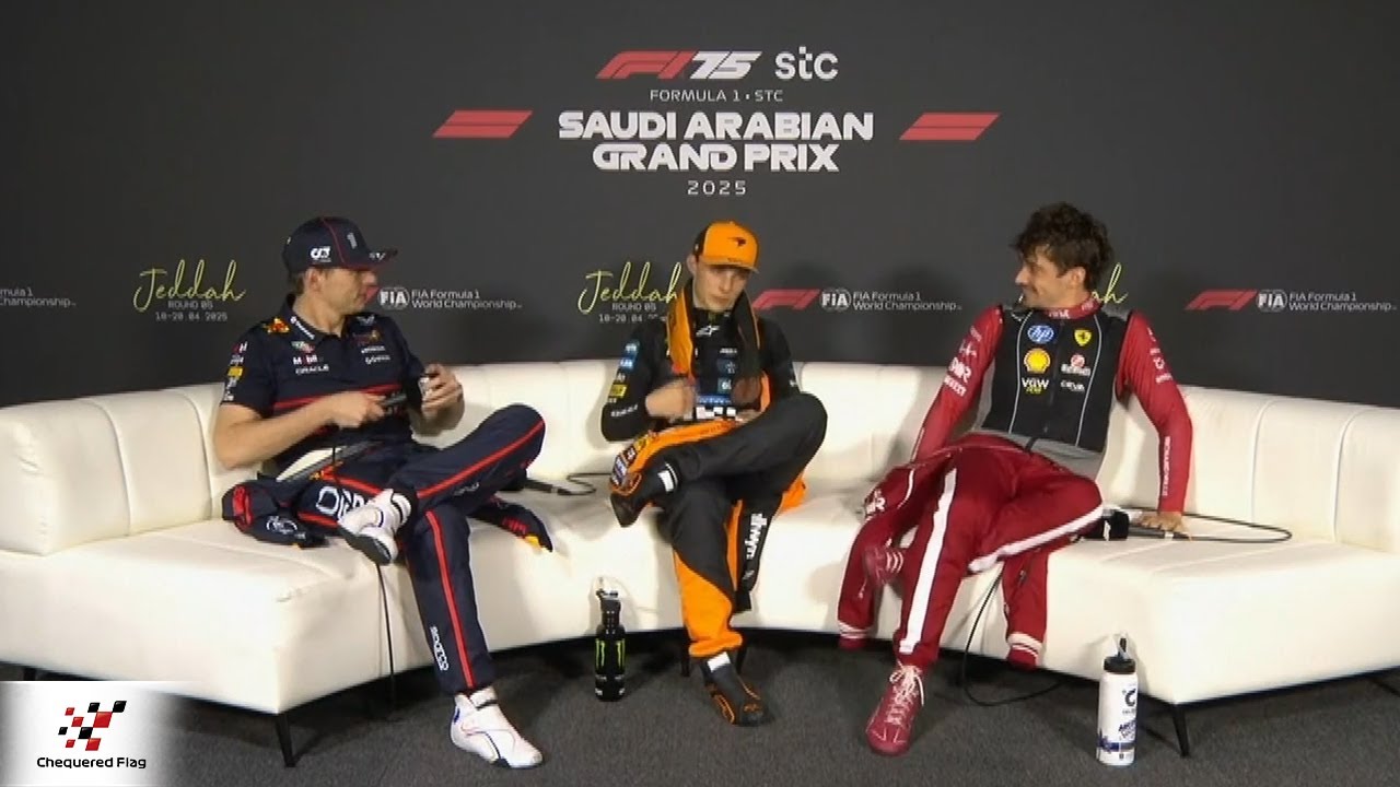 F1 Post Post-Race Press Conference Saudi Arabian Grand Prix 2025 | Piastri, Verstappen, Leclerc