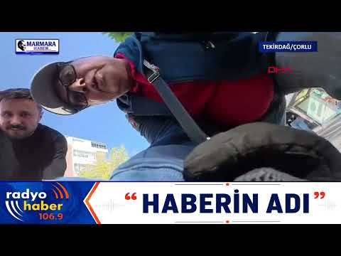Çorlu'da korkutan kaza! Çarpışma anı kask kamerasında