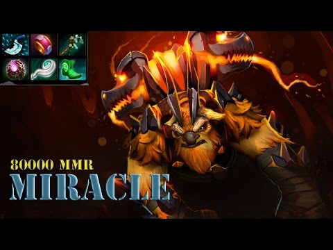 Dota 2 - Miracle- 8000 MMR Plays Earthshaker Roaming