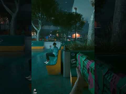 Ich glaube die Waffe ist Stark 😁#Cyberpunk #RIP #rebecca #pathtracing