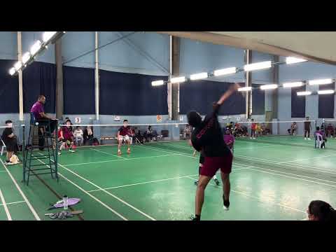 MSSD GOMBAK FINAL BOYS U18 SET 2, Benjamin/Thakif(SMKBRP} win Yong/Partner(SMKTD)19-21, 21-18, 21-12