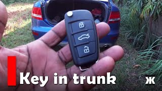 Audi A6 3.2 - Key in trunk