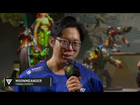 MoonMeander pre-game interview glazing on Topson 🤣🤣