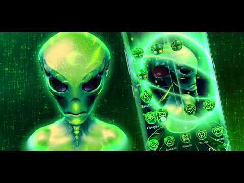 Neon Alien Technology 3D Video