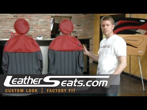 2010+ Fiat 500 Lounge or Pop leather interior upholstery upgrade kit - www.LeatherSeats.com