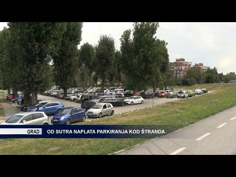 Од сутра наплата паркирања код Штранда („Инфо”, Канал 9, 12. 5. 2025.)