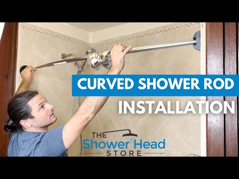 How to Install a Curved Shower Rod | No Tools Needed