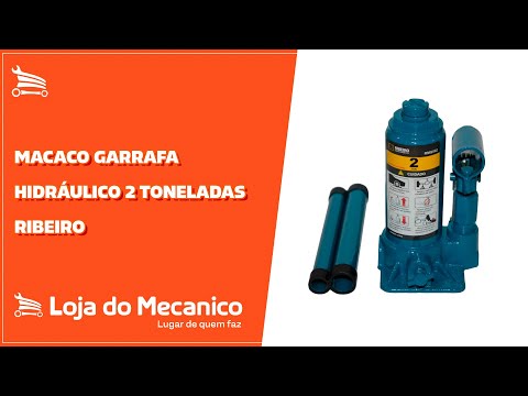 Macaco Garrafa Hidráulico 10 Toneladas  - Video