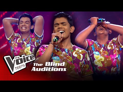 Thisara Vageesha | Sanda Mithuri (සඳ මිතුරි) | Blind Auditions | The Voice Teens Sri Lanka