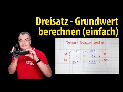 Rule of Three - Calculating the Base Value - Introduction with Very Simple Exercises |  Lehrersch...