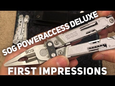 SOG Poweraccess Deluxe Multi-tool First Impressions (This is tool #2 because the first failed!)
