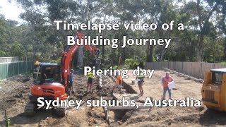 preview picture of video 'Building Journey Timelapse Sekisui House: Piering day'