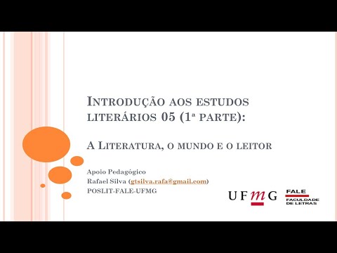 Introduction to Literary Studies 05 (Part 1): Literature and the World