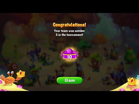 @Fishdom 5th Rank in Team Tournament. Got Diamonds. Stay in Ruby League.