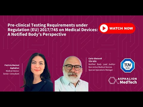WEBINAR | Pre-clinical Testing Requirements under Regulation (EU) 2017/745 on Medical Devices