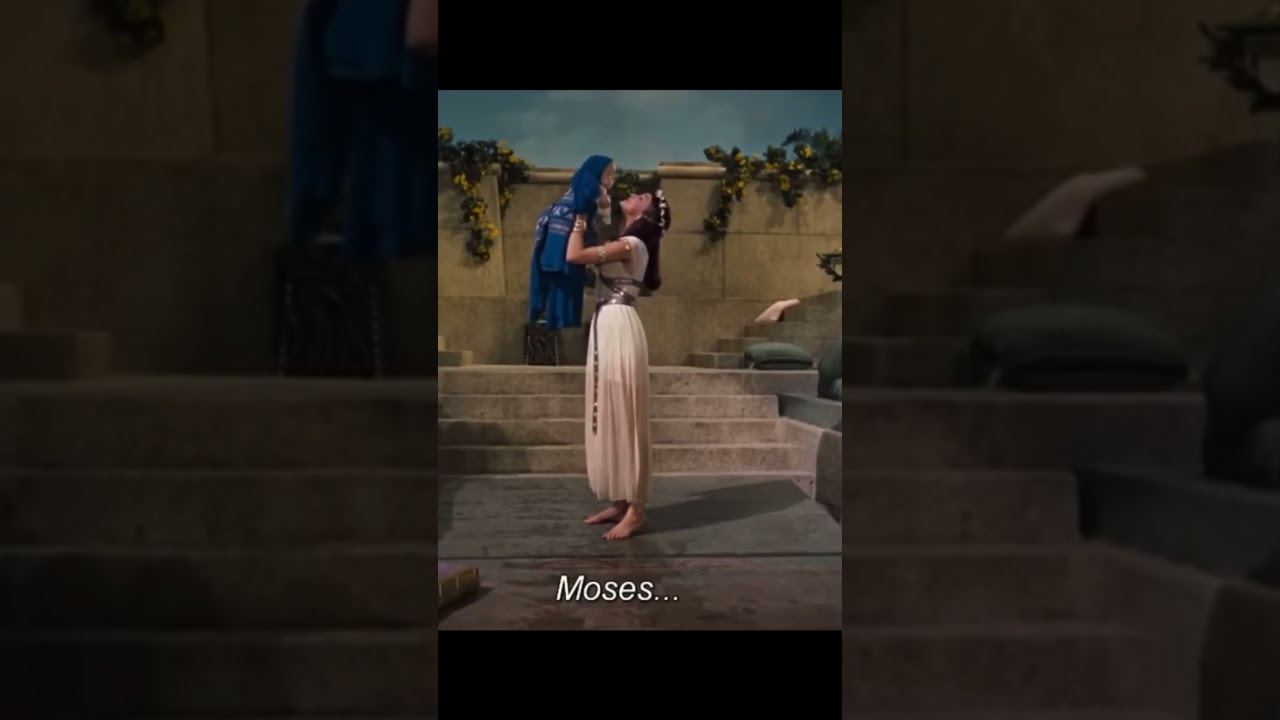 A MOTHER’S LOVE When Pharoah’s Daughter Names Baby Moses In Ten Commandments 🎥 #shorts #movie #jesus