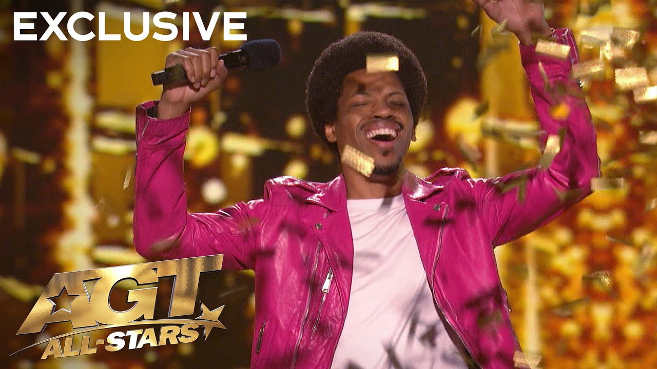 Mike E. Winfield reacts to his GOLDEN BUZZER MOMENT! | AGT: All-Stars 2023 thumbnail