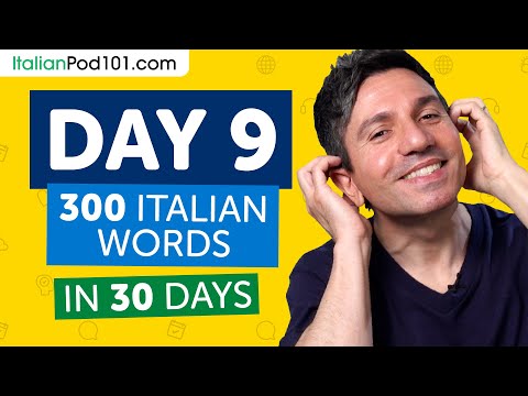 Day 9: 90/300 | Learn 300 Italian Words in 30 Days Challenge
