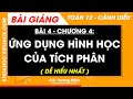 Toán 12 Cánh diều Bài 4: Ứng dụng hình học của tích phân | Chương 4