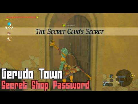Gerudo Town Secret Shop Password - Zelda Breath of the Wild