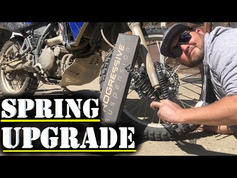 How to Install Progressive Fork Springs | EASY Motorcycle Ride Upgrade KLR650