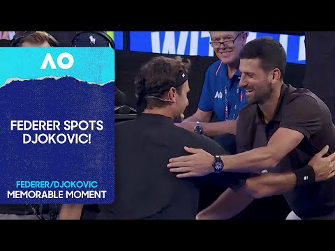 Federer Spots Djokovic Court-Side! | Australian Open 2026