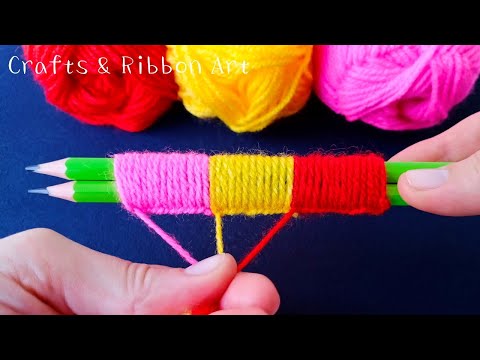 3 Superb Woolen Roses Making Ideas - Hand Embroidery Amazing Trick - DIY 3D Woolen Flowers