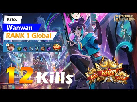 Wanwan Top 1 Global | 22 Kills + MANIAC Wanwan Aggressive Gameplay! -  by Kite. - Mobile Legends