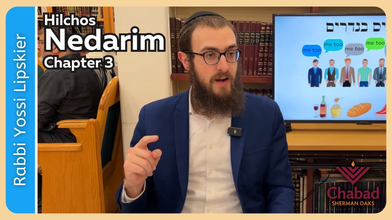 Rambam Hilchos Nedarim Chapter 3 • Rabbi Yossi Lipskier