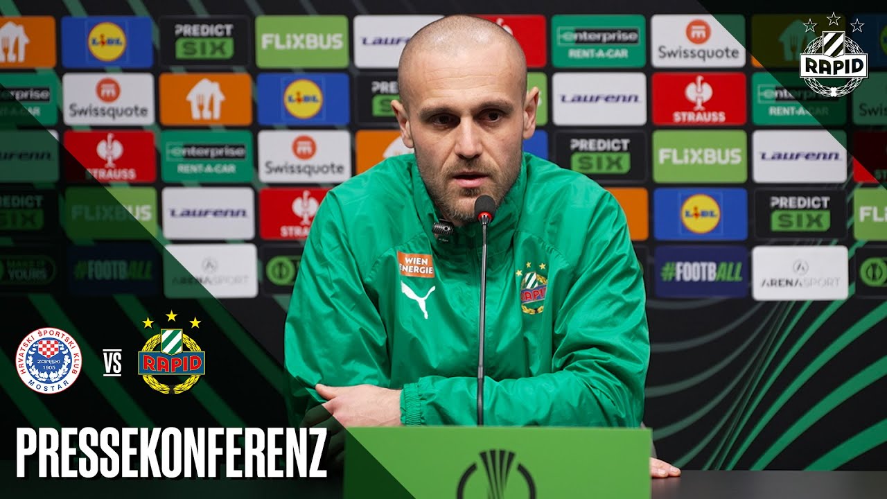Pressekonferenz vor dem Spiel gegen Zrinjski Mostar
