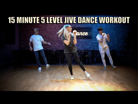 15 Minute 5 Level Jive Dance Workout | 5 Songs - 5 Difficulty Levels | Follow Along Dance Routine