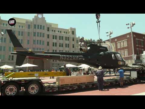 Helicopter used in "Mission Impossible Fallout" makes a stop in Ft. Worth