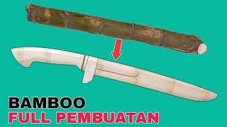 Download lagu cara membuat gagang dan sarung golok dari bambu @bangsyam22 mp3