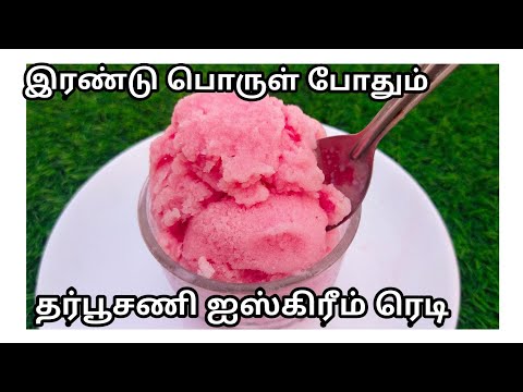இரண்டு பொருள் இருந்தால் போதும் ஐஸ்கிரீம் ரெடி | watermelon ice cream | quick ice cream receipe