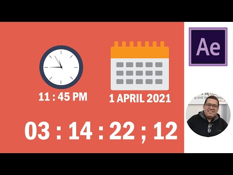 Time, Date & Number in After Effects – Mr Mosaed