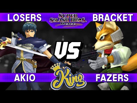 Smash Melee - Akio (Marth) vs Fazers (Fox) - King Losers Bracket